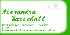 alexandra marschall business card
